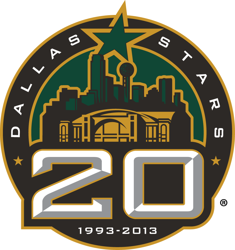 Dallas Stars 2013 Anniversary Logo t shirts DIY iron ons
